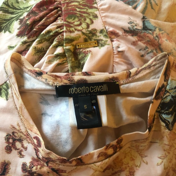 Roberto Cavalli Renaissance Print top - size small - Picture 3 of 4